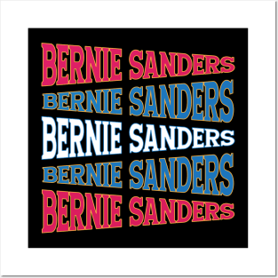 TEXT ART USA BERNIE SANDERS Posters and Art